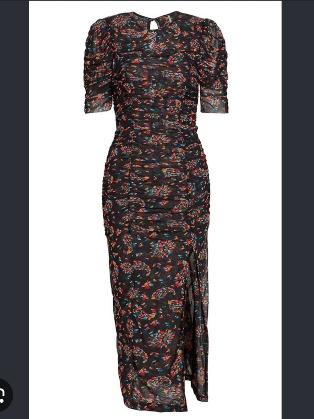 Free People Briella Midi Dress in Twilight combo M
